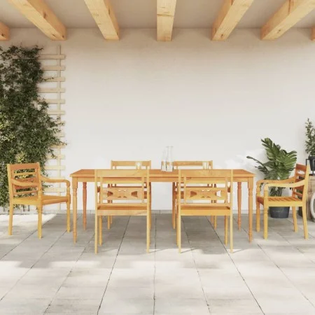 Garden dining set 7 pieces solid teak wood by vidaXL, Garden sets - Ref: Foro24-3155982, Price: 1,00 €, Discount: %