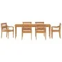Garten-Essgruppe 7-teilig aus massivem Teakholz von vidaXL, Gartensets - Ref: Foro24-3155982, Preis: 1,00 €, Rabatt: %