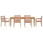 Sillas Batavia 6 uds madera maciza de teca encalada de vidaXL, Sillas de jardín - Ref: Foro24-3155989, Precio: 634,14 €, Desc...