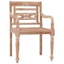 Batavia-Stühle, 6 Stück, massives, weiß getünchtes Teakholz von vidaXL, Gartenstühle - Ref: Foro24-3155989, Preis: 634,15 €, ...