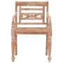 Batavia-Stühle, 6 Stück, massives, weiß getünchtes Teakholz von vidaXL, Gartenstühle - Ref: Foro24-3155989, Preis: 655,97 €, ...