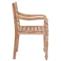 Batavia-Stühle, 6 Stück, massives, weiß getünchtes Teakholz von vidaXL, Gartenstühle - Ref: Foro24-3155989, Preis: 634,15 €, ...