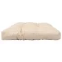 Otomana de palets de jardín con cojín arena madera marrón miel de vidaXL, Otomanas de exterior - Ref: Foro24-277440, Precio: ...