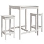 3-piece white pine wood garden table and high stools set by vidaXL, Garden sets - Ref: Foro24-3154726, Price: 212,80 €, Disco...