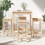 Garden table and high stools 5 pieces solid pine wood by vidaXL, Garden sets - Ref: Foro24-3154730, Price: 281,34 €, Discount: %