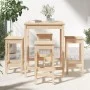 Garden table and high stools 5 pieces solid pine wood by vidaXL, Garden sets - Ref: Foro24-3154730, Price: 276,81 €, Discount: %
