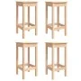 Garden table and high stools set 5 pieces solid pine wood by vidaXL, Garden sets - Ref: Foro24-3154745, Price: 294,61 €, Disc...