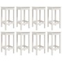 Garden table and high stools 9 pieces solid white pine wood by vidaXL, Garden sets - Ref: Foro24-3154766, Price: 643,59 €, Di...