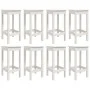 Garden table and high stools 9 pieces solid white pine wood by vidaXL, Garden sets - Ref: Foro24-3154766, Price: 654,22 €, Di...