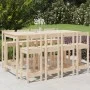 Garden table and high stools set 9 pieces solid pine wood by vidaXL, Garden sets - Ref: Foro24-3154770, Price: 480,47 €, Disc...