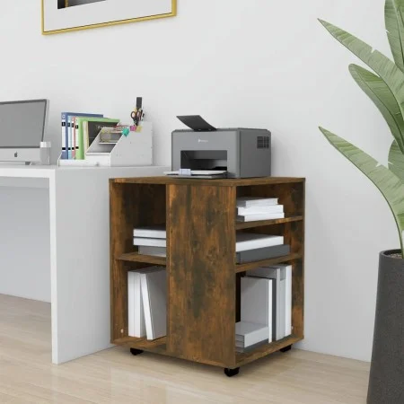 Smoked oak plywood wheel cabinet 60x53x72 cm by vidaXL, Lockers and storage cabinets - Ref: Foro24-815969, Price: 67,13 €, Di...