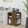 Armario ruedas madera contrachapada roble ahumado 60x53x72 cm de vidaXL, Taquillas y armarios de almacenamiento - Ref: Foro24...