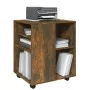 Smoked oak plywood wheel cabinet 60x53x72 cm by vidaXL, Lockers and storage cabinets - Ref: Foro24-815969, Price: 67,13 €, Di...