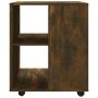 Armario ruedas madera contrachapada roble ahumado 60x53x72 cm de vidaXL, Taquillas y armarios de almacenamiento - Ref: Foro24...