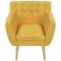 Sillón de tela amarillo de vidaXL, Sillones - Ref: Foro24-244069, Precio: 217,44 €, Descuento: %