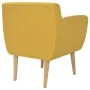 Sillón de tela amarillo de vidaXL, Sillones - Ref: Foro24-244069, Precio: 217,44 €, Descuento: %