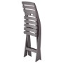 Folding garden chairs, 2 units, plastic, mocha color. by vidaXL, Garden chairs - Ref: Foro24-48788, Price: 59,07 €, Discount: %