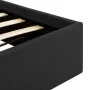 Hydraulic canape bed storage dark gray fabric 100x200 cm by vidaXL, Beds and slatted bases - Ref: Foro24-285571, Price: 337,4...