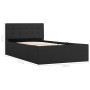 Cama canapé hidráulica almacenaje tela gris oscuro 100x200 cm de vidaXL, Camas y somieres - Ref: Foro24-285571, Precio: 316,29 €