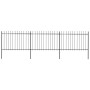 Gartenzäune mit schwarzen Stahllanzenspitzen 5,1x1,2 m von vidaXL, Zaunpaneele - Ref: Foro24-277622, Preis: 177,95 €, Rabatt: %