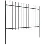 Gartenzäune mit schwarzen Stahllanzenspitzen 5,1x1,2 m von vidaXL, Zaunpaneele - Ref: Foro24-277622, Preis: 206,67 €, Rabatt: %
