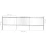 Gartenzäune mit schwarzen Stahllanzenspitzen 5,1x1,2 m von vidaXL, Zaunpaneele - Ref: Foro24-277622, Preis: 206,67 €, Rabatt: %