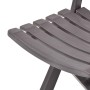 Folding garden chairs, 2 units, plastic, mocha color. by vidaXL, Garden chairs - Ref: Foro24-48788, Price: 59,07 €, Discount: %