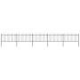 Garden fence with black steel spearheads 8.5x1 m by vidaXL, fence panels - Ref: Foro24-277615, Price: 292,41 €, Discount: %