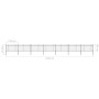 Gartenzaun mit Speerspitzen aus schwarzem Stahl 11,9x1 m von vidaXL, Zaunpaneele - Ref: Foro24-277617, Preis: 364,23 €, Rabat...