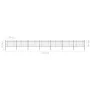 Gartenzaun mit Speerspitzen aus schwarzem Stahl 11,9x1 m von vidaXL, Zaunpaneele - Ref: Foro24-277617, Preis: 396,53 €, Rabat...