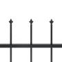 Garden fence with black steel spearheads 11.9x0.8 m by vidaXL, fence panels - Ref: Foro24-277608, Price: 352,21 €, Discount: %