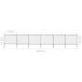 Garden fence with black steel spearheads 10.2x1.5 m by vidaXL, fence panels - Ref: Foro24-277634, Price: 406,09 €, Discount: %