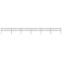 Garden fence with black steel hoop tips 10.2x0.6 m by vidaXL, fence panels - Ref: Foro24-277643, Price: 282,37 €, Discount: %