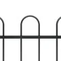 Gartenzaun mit schwarzen Stahlringspitzen 10,2 x 0,6 m von vidaXL, Zaunpaneele - Ref: Foro24-277643, Preis: 268,41 €, Rabatt: %