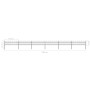 Garden fence with black steel hoop tips 10.2x0.6 m by vidaXL, fence panels - Ref: Foro24-277643, Price: 282,37 €, Discount: %