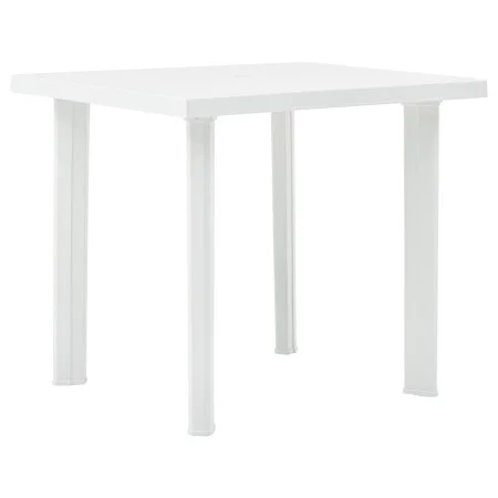 White plastic garden table 80x75x72 cm by vidaXL, Garden tables - Ref: Foro24-48802, Price: 75,90 €, Discount: %