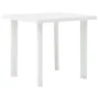 White plastic garden table 80x75x72 cm by vidaXL, Garden tables - Ref: Foro24-48802, Price: 75,90 €, Discount: %