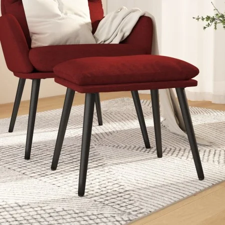 Red fabric footstool 45x29.5x35 cm by vidaXL, Ottomans - Ref: Foro24-341501, Price: 33,63 €, Discount: %