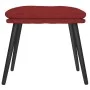 Fußhocker aus rotem Stoff, 45 x 29,5 x 35 cm von vidaXL, Osmanen - Ref: Foro24-341501, Preis: 33,63 €, Rabatt: %
