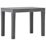 Garden table with 2 brown plastic benches by vidaXL, Garden sets - Ref: Foro24-48779, Price: 95,93 €, Discount: %
