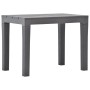 Gartentisch mit 2 braunen Kunststoffbänken von vidaXL, Gartensets - Ref: Foro24-48779, Preis: 95,93 €, Rabatt: %
