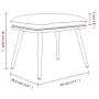 Red fabric footstool 45x29.5x35 cm by vidaXL, Ottomans - Ref: Foro24-341501, Price: 33,63 €, Discount: %