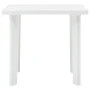 White plastic garden table 80x75x72 cm by vidaXL, Garden tables - Ref: Foro24-48802, Price: 75,90 €, Discount: %