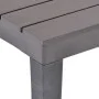 Garden table with 2 brown plastic benches by vidaXL, Garden sets - Ref: Foro24-48779, Price: 95,93 €, Discount: %