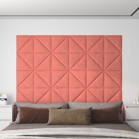 Wandpaneele 12 Stück rosa Samt 30x30 cm 0,54 m² von vidaXL, Wandverkleidung - Ref: Foro24-343950, Preis: 26,26 €, Rabatt: %
