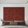 Wandpaneele 12 Stück rotes Kunstleder 30x30 cm 0,54 m² von vidaXL, Wandverkleidung - Ref: Foro24-343944, Preis: 19,44 €, Raba...