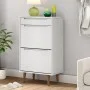 Shoe rack MOLD solid white pine wood 59.5x35x103 cm by vidaXL, Shoe racks and shoe organizers - Ref: Foro24-350526, Price: 14...