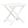 White plastic folding garden table 79x72x70 cm by vidaXL, Garden tables - Ref: Foro24-48790, Price: 59,39 €, Discount: %