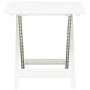 White plastic folding garden table 79x72x70 cm by vidaXL, Garden tables - Ref: Foro24-48790, Price: 59,39 €, Discount: %