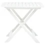 White plastic folding garden table 79x72x70 cm by vidaXL, Garden tables - Ref: Foro24-48790, Price: 59,39 €, Discount: %